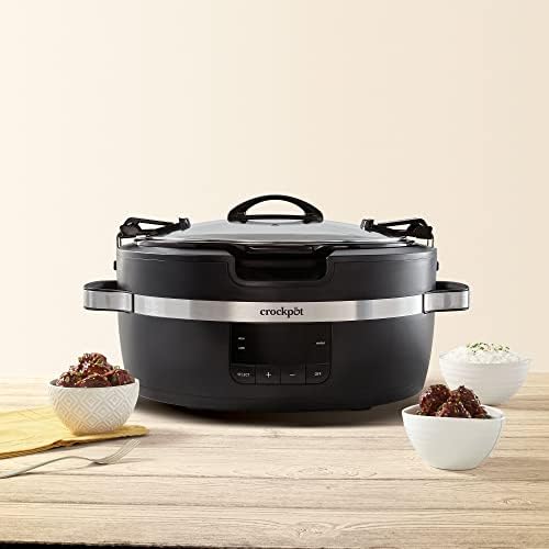 Crock-Pot Thermoshield 6 Quart Slow Cooker with Carry Handles v4012