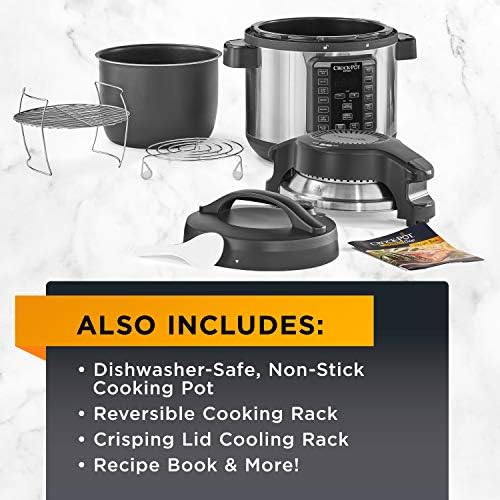 Crock-Pot Express Crisp 8 Quart 10-in-1 Pressure Cooker v4006