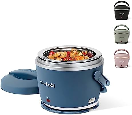 Crock-Pot Electric Lunch Box Food Warmer 20oz – Faded Blue v4022