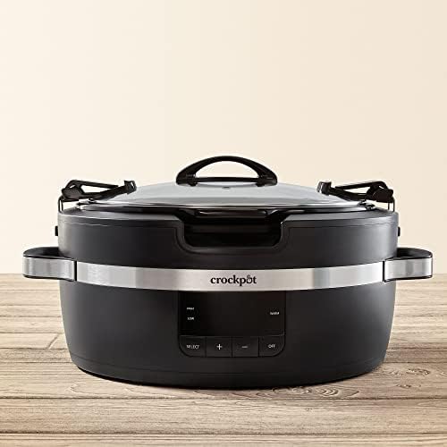 Crock-Pot Thermoshield 6 Quart Slow Cooker with Carry Handles v4012