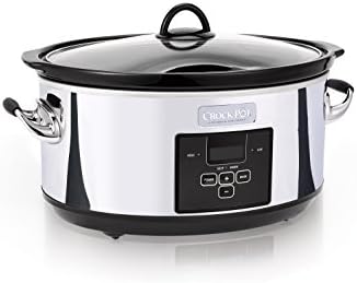 Crock-Pot 7 Quart Programmable Slow Cooker – Polished Platinum v4023 v4x9