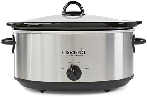 Crock-Pot 7 Quart Oval Manual Slow Cooker – Stainless Steel v4029