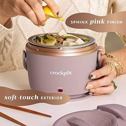 Crock-Pot Electric Lunch Box Food Warmer 20oz – Blush Pink v4018