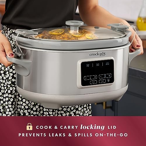 Crock-Pot 7 Quart Programmable Cook & Carry Slow Cooker v4019