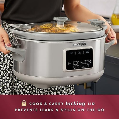 Crock-Pot 7 Quart Programmable Cook & Carry Slow Cooker v4019