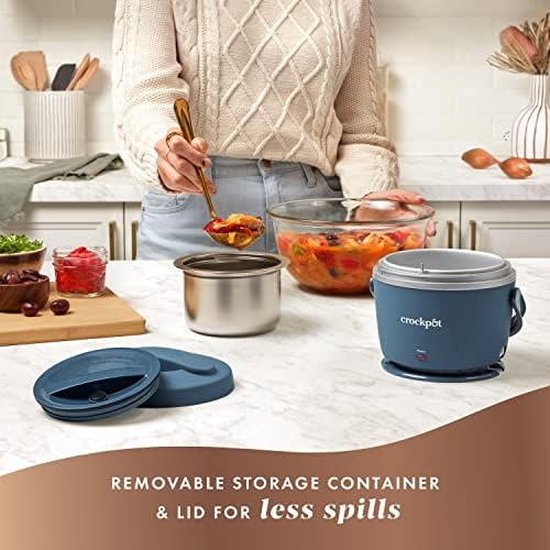 Crock-Pot Electric Lunch Box Food Warmer 20oz – Faded Blue v4022