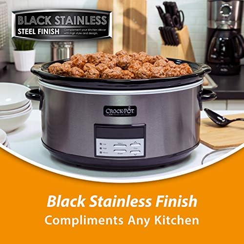 Crock-Pot 8 Quart Programmable Slow Cooker with Auto Warm v4028