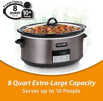 Crock-Pot 8 Quart Programmable Slow Cooker with Auto Warm v4028