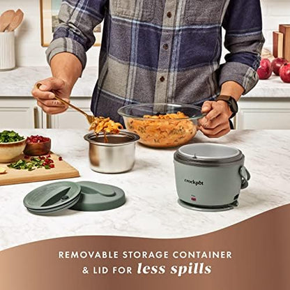 Crock-Pot Portable Electric Lunch Box Food Warmer – Green v4021
