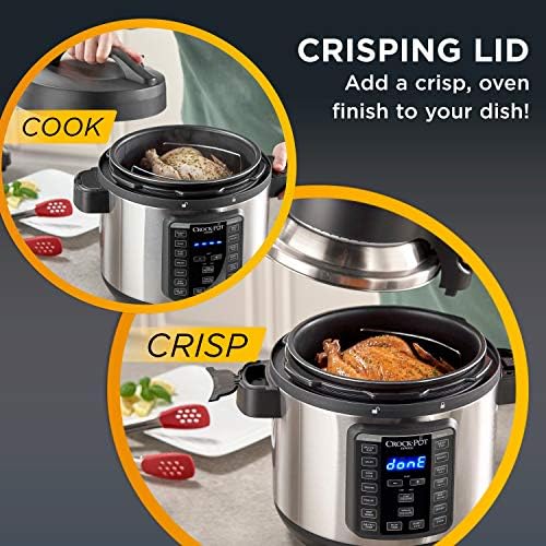 Crock-Pot Express Crisp 8 Quart 10-in-1 Pressure Cooker v4006