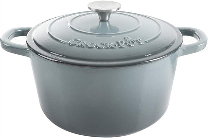 Crock-Pot 3 Quart Enameled Cast Iron Dutch Oven – Aqua v4002 v4x1