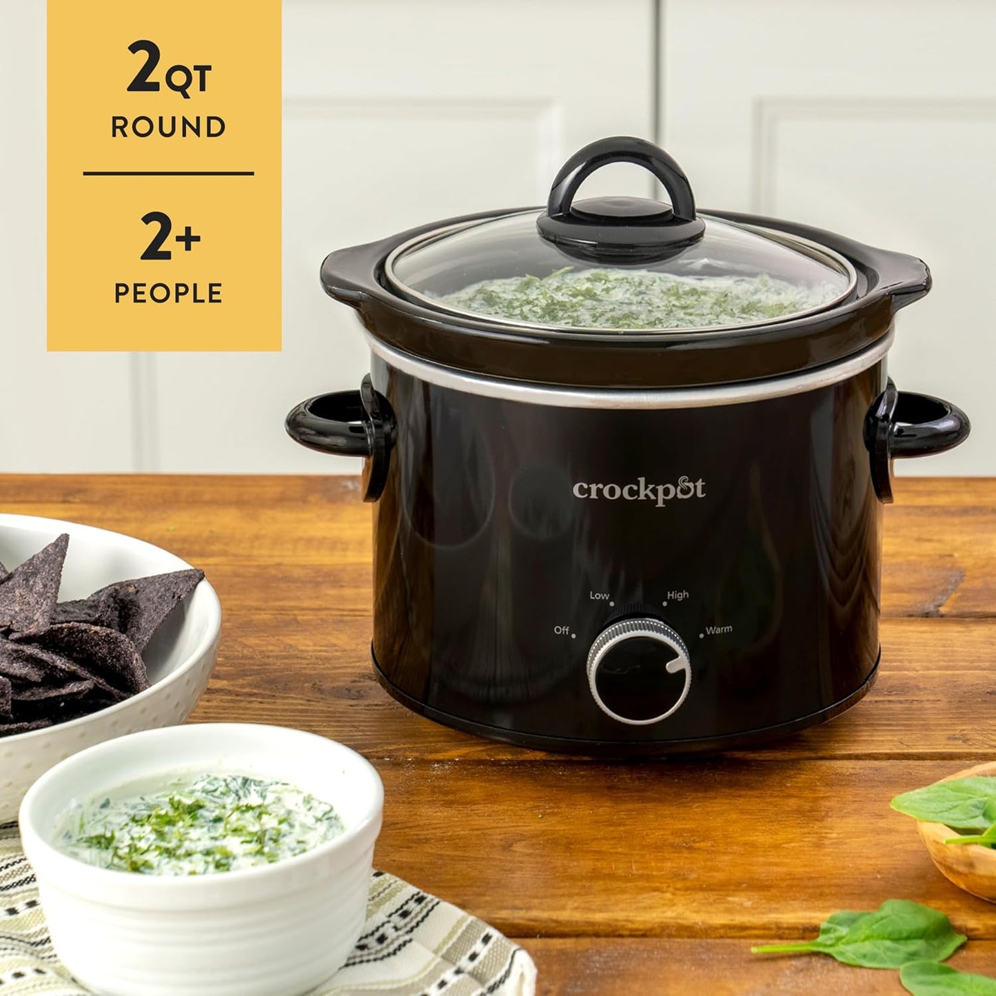 Crock-Pot 2 Quart Mini Slow Cooker – Classic Compact Cooker v4001